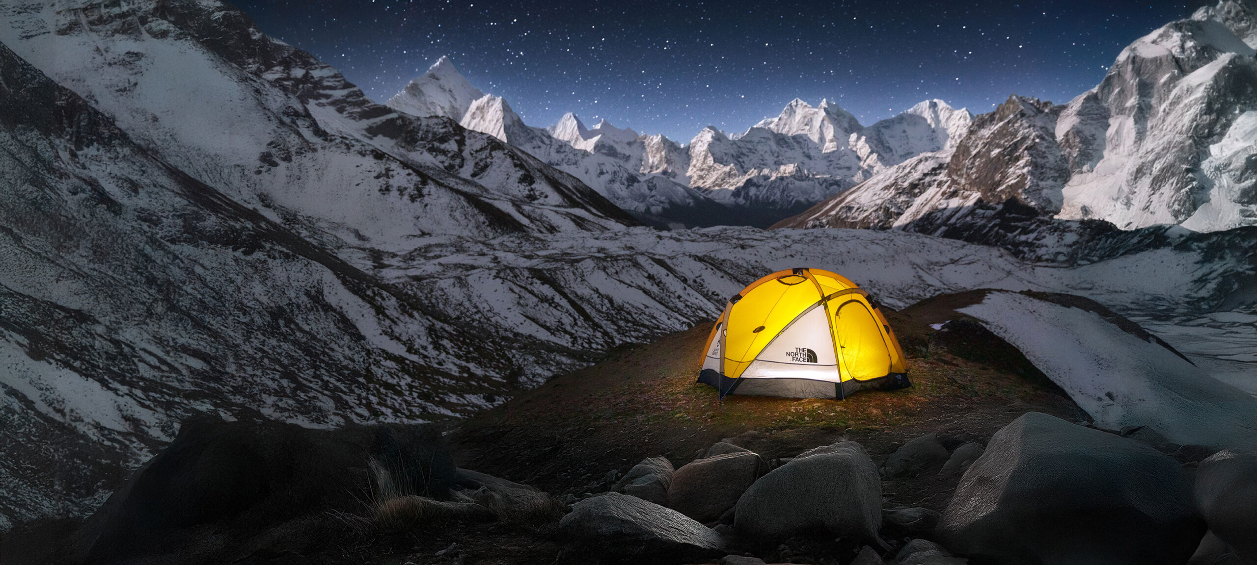 Sunrise view of Annapurna I from Annapurna Base Camp during trekking in Nepal